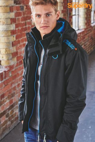 Black Superdry Hooded Arctic Windcheater